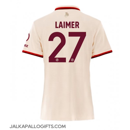 Bayern Munich Konrad Laimer #27 Kolmaspaita Naiset 2024-25 Lyhythihainen